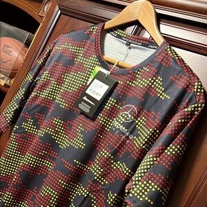 Mercedes AMG Petronas Black and Red Short Sleeve Tee